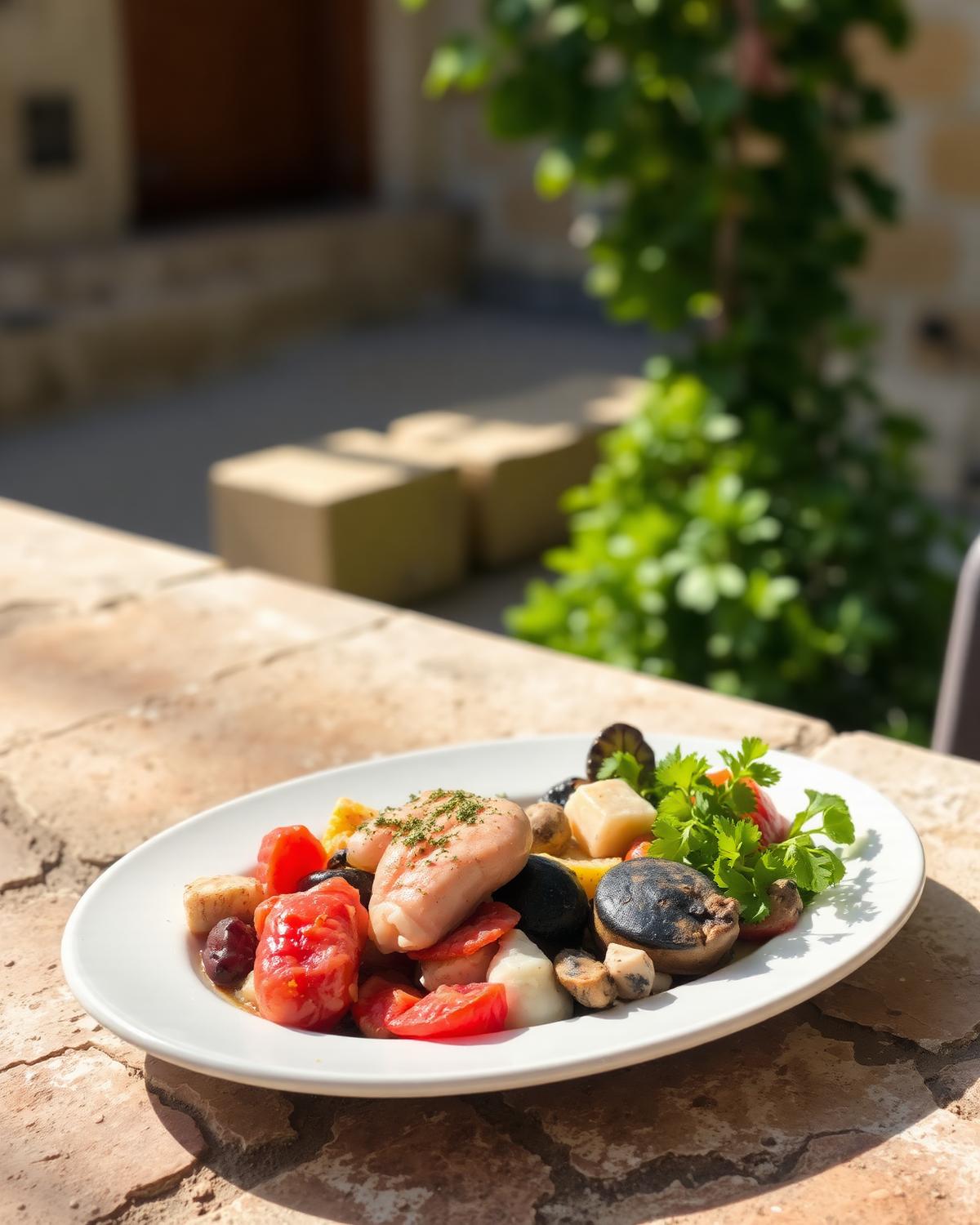 طبق متوسطي مميز من مطعم المادرونيو